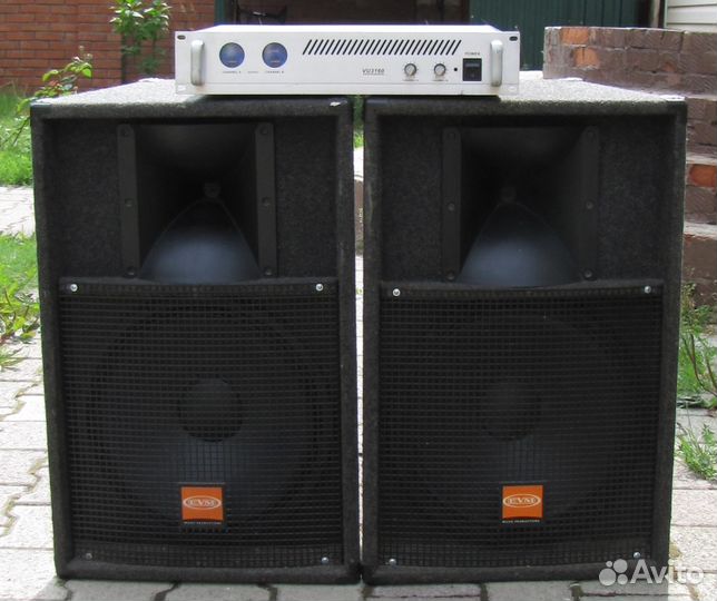 Колонки EVM 1400W QS153 Pro-Стерео Усилитель звука