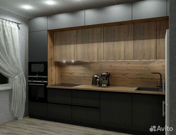 Кухонный гарнитур в современном стиле на заказ