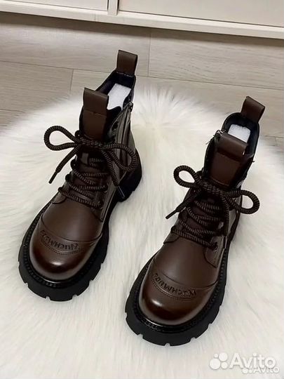 Ботинки Miu Miu Type Faur Fux Boots