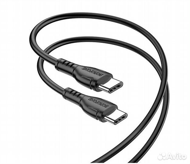 Кабель Type-C - Type-C Borofone BX51, 1м, черный