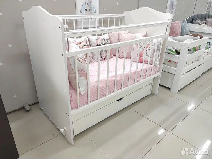 Детская кровать Рондо 120 х 60 лдсп