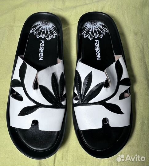 Сабо женские 37 размер натуральная кожа