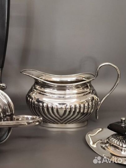 Чайно- кофейный набор, серебрение, Англия