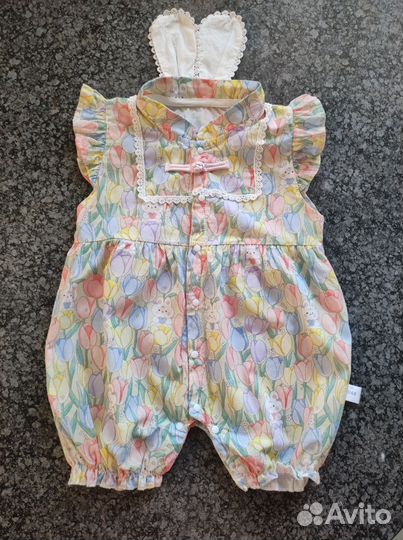 Ромпер песочник для девочки 90