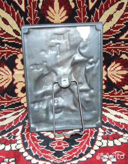 Эстамп настольный металлический Корабль орел