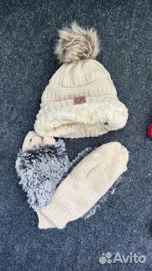 Шапка шарф варежки