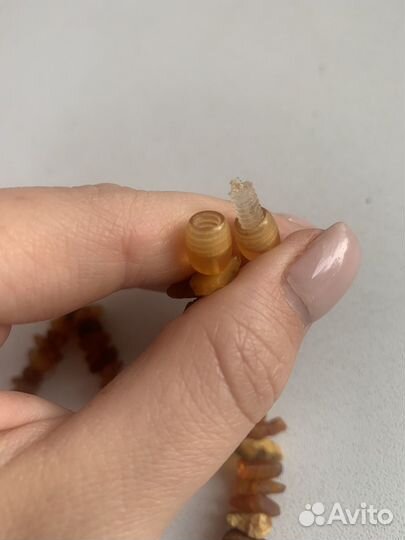 Янтарные бусы СССР колье браслет