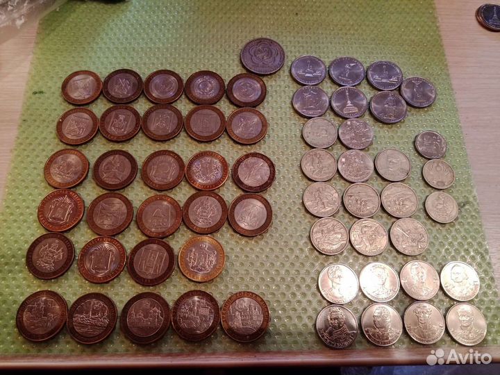 Монеты 1,2,5, 10 юбилейные