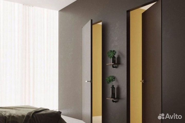 Скрытые межкомнатные двери под отделку