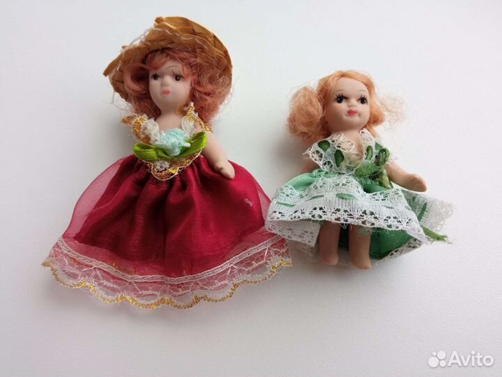Маленькая фарфоровая кукла, 2 шт