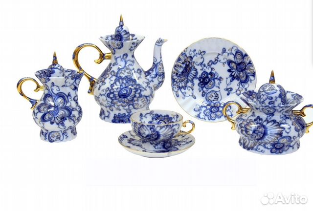 Сервиз лфз,»Поющий сад»,Шатровая.Оригинал 6/21