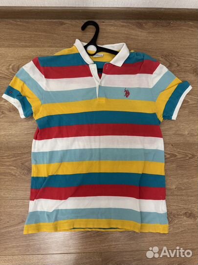 Разноцветное поло US Polo Assn Striped