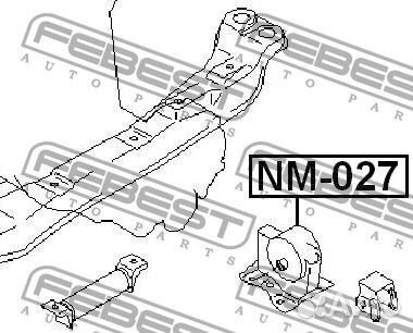 Подушка двигателя левая MT