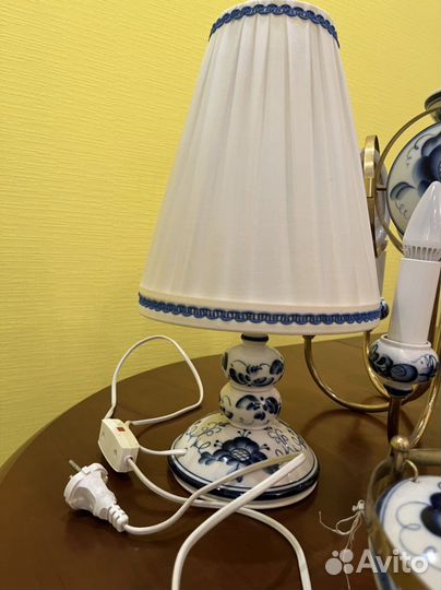 Люстры набор гжель. Ручная работа