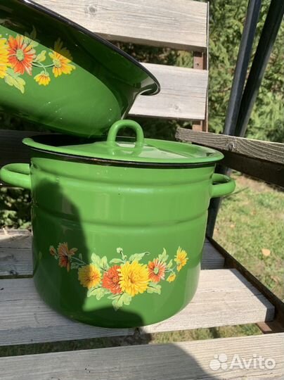 Набор посуды эмалированной новый