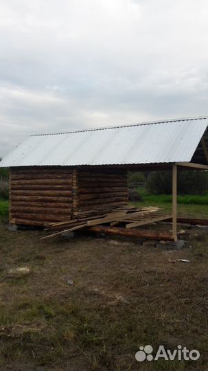 Срубы домов бань