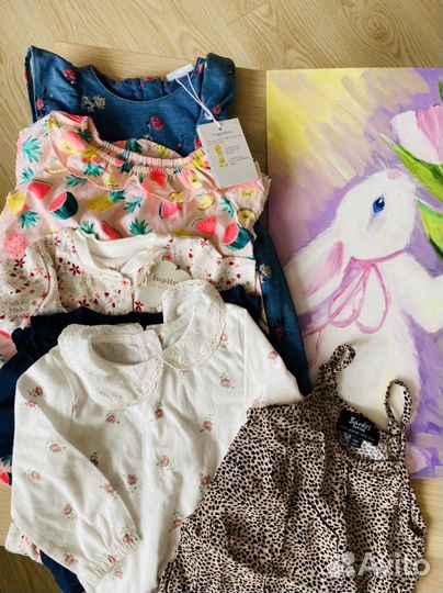 Одежда для девочки пакетом 74 новое бренды