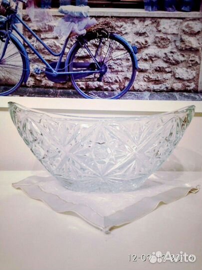 Блюдо хрусталь
