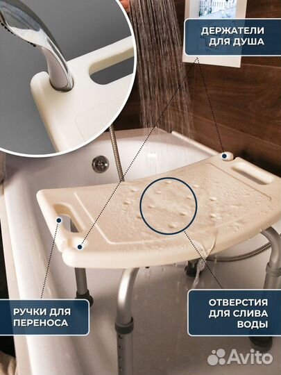 Стул для ванной и душа Титан titan новый