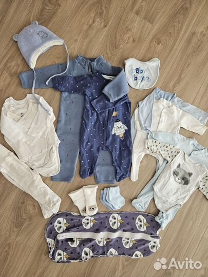 Вещи пакетом для мальчика 62-68 H&M, Crockid