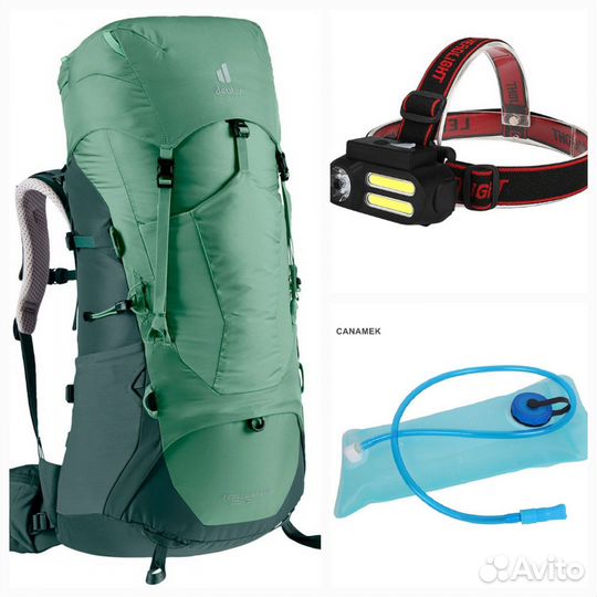 Рюкзак Deuter Aircontact Lite 50+10 green