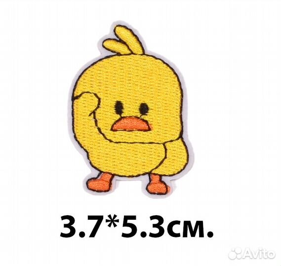 Нашивки на одежду цыпленок термонашивка