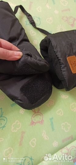 Муфта варежки на коляску санки