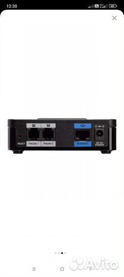 Адаптер для VoIP-телефонии Cisco SPA112 black