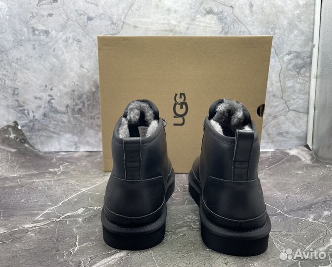 Угги Мужские Ugg Boot Neumel Black Leather