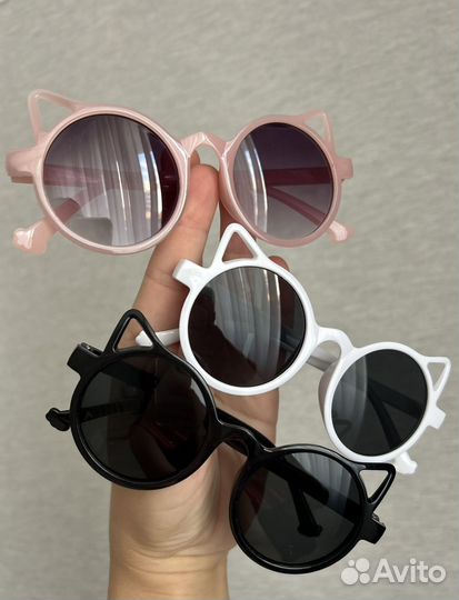 Солнцезащитные очки- кошечки детские для девочек