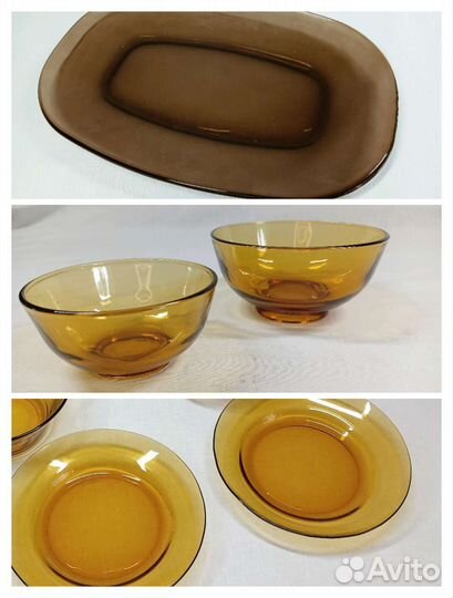 Посуда из цветного стекла