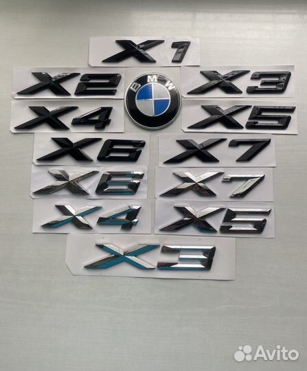 Шильдик значок BMW X1 X3 X2 X4 X5 X6 X7 e f g