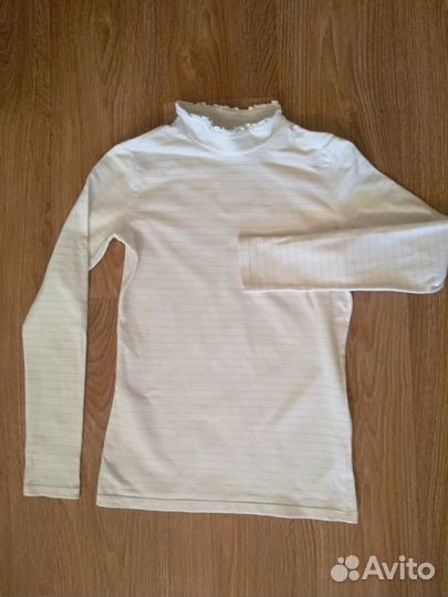 Белая школьная блузка Sela из х/б трикотажа