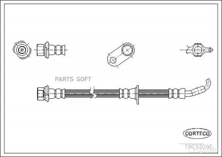 Corteco 19033095 Шланг тормозной