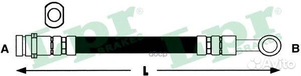 Шланг тормозной nissan patrol 88-98 зад. 6T4792