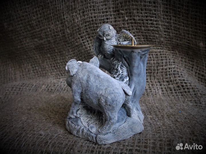 Подсвечник подарок охотнику статуэтка