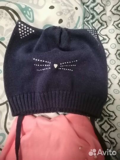 Шапки для девочки размер 44-46