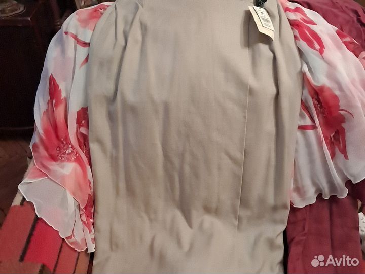 Льняная юбка с запахом