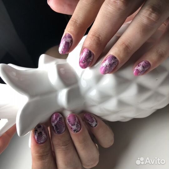 Маникюр,покрытие гель-лак,наращивание ногтей