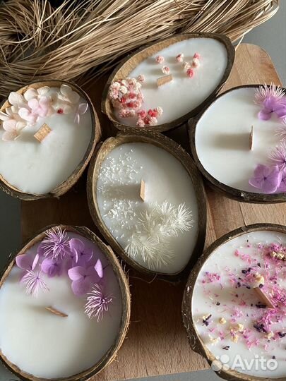 Свеча в кокосе