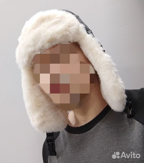 Шапка ушанка теплая меховая дышащая один размер
