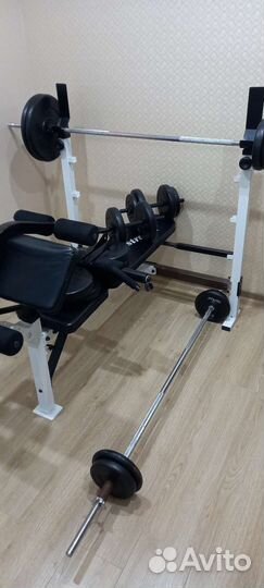 Стойка для штанги скамья