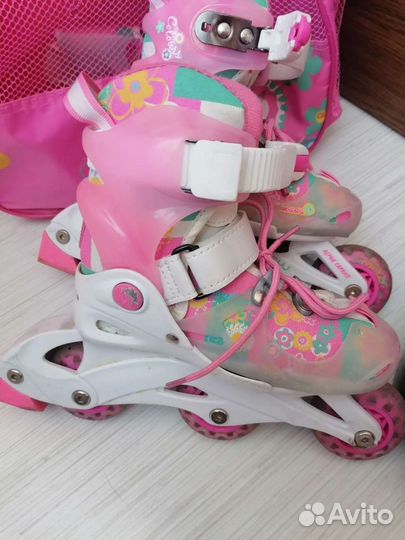 Роликовые коньки детские раздвижные