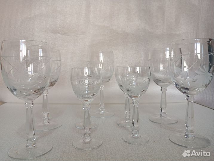 Продам бокалы чешский хрусталь