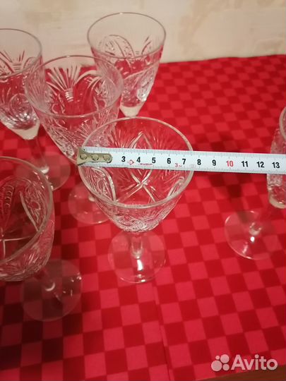 Шикарные Хрустальные фужеры СССР Новые