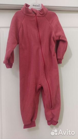 Флисовый комбинезон 60-68см