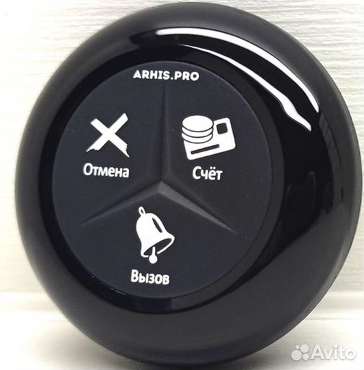 Влагозащищенная кнопка вызова официанта IP155