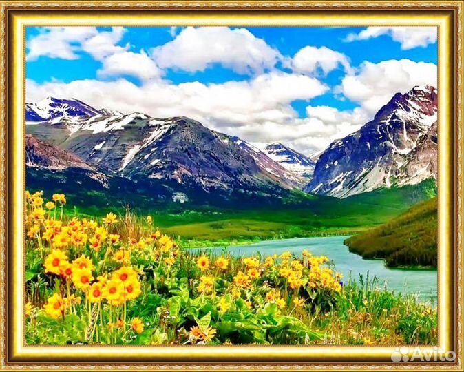 Алмазная мозаика 50*40 на подрамнике