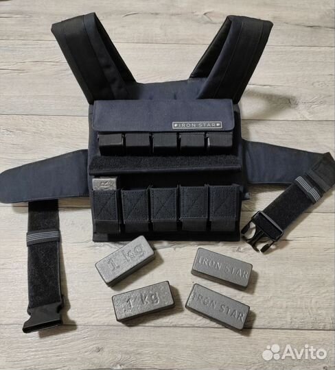 Жилет утяжелитель 20 кг iron star