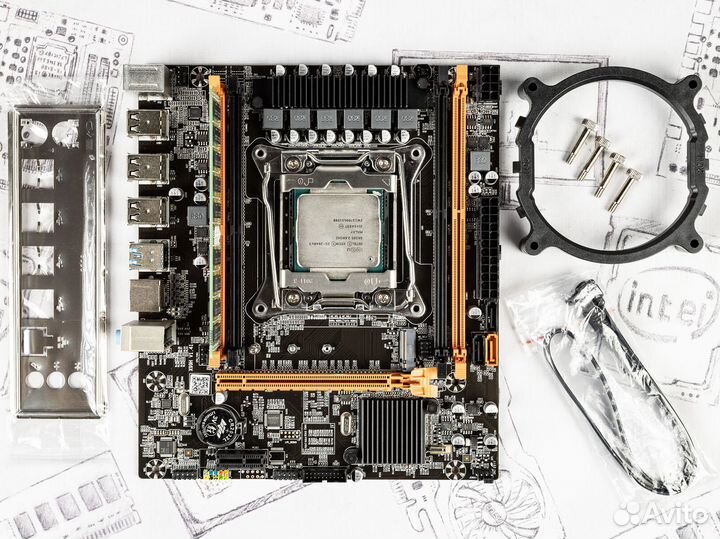 Комплект E5-2640v3 + 2011-V3/V4 + DDR4 16 Gb